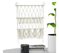 Teddys Hammock, Toy Storage Organizer, Toy Hammock for Stuffed Animals, Macrame Boho Bear Storage Hammock Plush Toy Storage Net Soft Toy Net Hammock, Hanging Toy Storage Holder for Kids Room