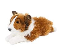 Teddys Rothenburg Border Collie Cuddly Toy Dog 40 cm Lying Down Brown / White Plush Dog