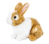 Teddys Rothenburg Uni-Toys Cuddly Toy Rabbit Sitting Brown / White 20 cm Plush Rabbit
