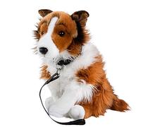 Teddys Rothenburg Uni-Toys Longhaired Collie with Blesse Sitting 35 cm Cuddly Toy Dog