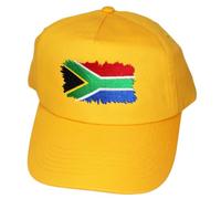 TeddyT's Adult's South Africa Flag Gold Adjustable Baseball Cap