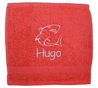 TeddyT's Boy's Personalised Party Shark Face Cloth (Red, 1)