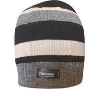 TeddyT's Boys Striped Design Thermal Knit Fleece Lined Thinsulate Winter Beanie Hat