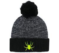TeddyT's Children's Halloween Neon Spider Embroidered Bobble Hat (4-10 Years)