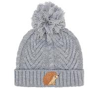 TeddyT's Children's Hedgehog Soft Knit Cable Bobble Hat (2-5 Years) (Grey)