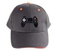TeddyTs Gamer Video Controller Summer Baseball Cap (8-12 Years) (Charcoal)