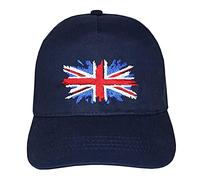 TeddyTs Great Britain Union Jack Flag Navy Adjustable Baseball Cap (5-10 Years), Blue, One Size