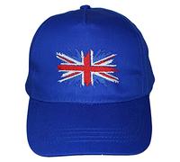 TeddyTs Great Britain Union Jack Flag Royal Blue Adjustable Baseball Cap (5-10 Years)