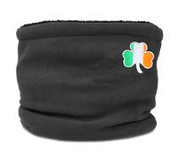 TeddyT's Ireland Flag Shamrock Lucky Irish Clover Thermal Fleece Snood