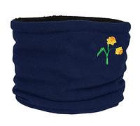 TeddyT's Ladies Embroidered Daffodil Snood Scarf (French Navy)