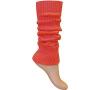 TeddyT's Ladies & Girls Super Soft Chunky Knit Thermal Winter Ankle Warmers (Fire Orange)