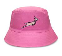 TeddyT's Ladies Springbok Embroidered Pink Sun Bucket Hat (UK, Alpha, S, M, Pink)