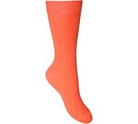 TeddyT's Ladies Super Soft Bright Fluorescent Neon Everyday Fashion Socks (Neon Orange)