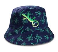 TeddyT's Lizard Palm Tree Bucket Sun Hat (5-8 Years) (UK, Age, 5 Years, 8 Years, Navy)