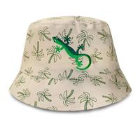 TeddyT's Lizard Palm Tree Bucket Sun Hat (5-8 Years) (UK, Age, 5 Years, 8 Years, Sand)