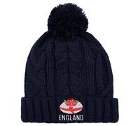 TeddyT's Men's England Embroidered Sports Navy Blue Bobble Hat