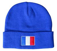 TeddyT's Men's France Blue Thermal Sports Beanie Hat