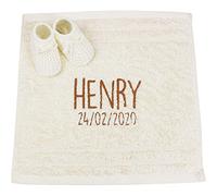 TeddyTs Personalised Baby Face Towel and Knitted Socks Gift Set