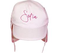 TeddyTs Personalised Baby Girl's Pink Legionnaire Sun Hat (3-6 Months)