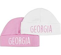 TeddyTs Personalised Baby Super Soft Cotton Sleep Hat (Set of 2) (Pink)