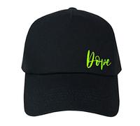 TeddyTs Personalised Dope Neon Design Black Unisex Adults Baseball Cap, M-L