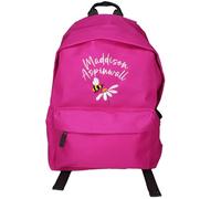 TeddyT's Personalised Girls Bumble Bee Pink School Embroidered Name Backpack Bag