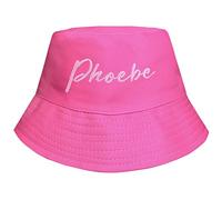 TeddyT's Personalised Girl's Pink and Camouflage Bucket Summer Sun Hat (as8, Age, 7_Years, 10_Years, Bold Pink)