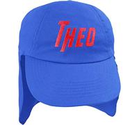 TeddyTs Personalised Junior Superhero Legionnaires Sun Hat (Blue and Red)