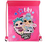 TeddyTs Personalised LOL Surprise Glitter On Drawstring School Gym Bag