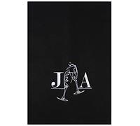 TeddyTs Personalised Luxury Champagne Design Tea Towel, Black & Silver, 68CM x 49CM