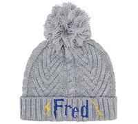TeddyT's Personalised Wizard Boys & Girls Grey Bobble Hat (Royal Blue)