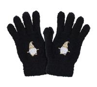 TeddyT's Women's Boucle Super Soft Gonk Gnome Winter Gloves (Black)