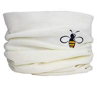 TeddyTs Women's Super Soft Fine Knit Bumble Bee Cream Snood Scarf