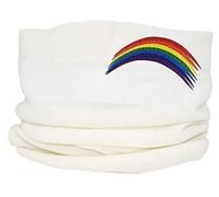 TeddyTs Women's Super Soft Fine Knit Rainbow Snood Scarf (Cream)