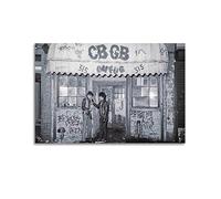 TeDe CBGB, Iconic Punk Rock Music Club And Venue Art Living Room Bedroom Posters Painting Decorative Painting Print Canvas Wall 24x36inch(60x90cm) Unframe-style