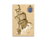 TeDe Great Pope John Paul II 2 Saint John Paul II Decorative Painting Print Canvas Wall Art Living Room Bedroom Posters Painting 08x12inch(20x30cm) Unframe-style