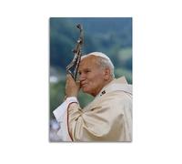 TeDe Great Pope John Paul II Saint John Paul II Decorative Painting Print Canvas Wall Art Living Room Bedroom Posters Painting 20x30inch(50x75cm) Unframe-style