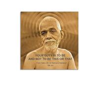 TeDe Ramana Maharshi 4 Art Living Room Bedroom Posters Painting Decorative Painting Print Canvas Wall 20x20inch(50x50cm) Unframe-style