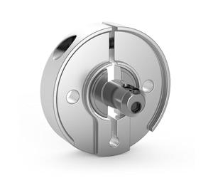 tedee Gerda Adaptor for Existing Cylinder, Accessories for Smart Door Lock from tedee, for Mounting on Your Own Lock Cylinder and Key in Silver
