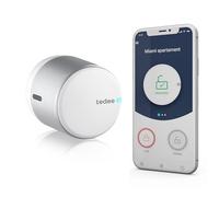 tedee Go Retrofit Smart Door Lock - Digital, Auto Lock, App & Keyless Access in Silver