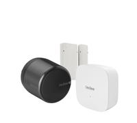 Tedee Set GO2 Aluminum Black (includes bridge, white door sensor)