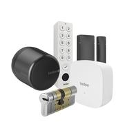 Tedee Set GO2 Aluminum Black (includes bridge, white keypad, black...