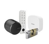 Tedee Set GO2 Aluminum Black (includes bridge, white keypad, EXXO...