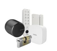 Tedee Set GO2 Aluminum Black (includes bridge, white keypad, white...
