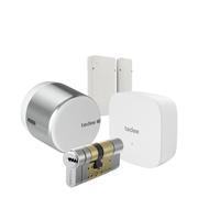 Tedee Set GO2 Aluminum Silver (includes bridge, white door sensor,...