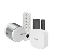 Tedee Set GO2 Aluminum Silver (includes bridge, white keypad, black...