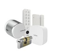 Tedee Set GO2 Aluminum Silver (includes bridge, white keypad, white...