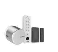 Tedee Set GO2 Aluminum Silver (includes white keypad and black door...