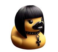 Tedious Duckieville Duck Figurines Gothic Decor | Cool Satan Ducks Statue Ornaments | Resin Duckyville Ducks Figurine Punk Home Decor | Rock Ducks Sculpture Halloween Decorations for Friends