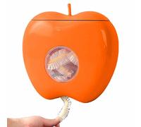Tedious Food Covers Storage Box | 100Pcs Food Covers Bags | Wall Mounted Freshs Keeping Bags Container Reusable | Cute Cling Film Bag Dispenser Holder Home Decor Kitchen Tools, Orange